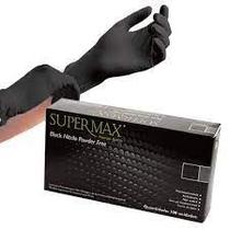 Luva de proc nitrilica supermax black p Luva de proc nitrilica supermax black p
