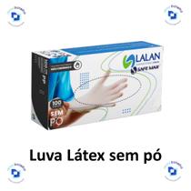 Luva de Procedimento de Látex Sem Pó Lalan C/100 Unds - Safemax