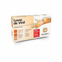 Luva de procedimento de vinil g com pó (com 10 caixas) - descarpack