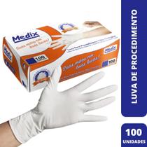 Luva de procedimento latex (c/100 unds) - medix