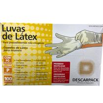 Luva de Procedimento Latex com pó 100un - Descarpack P