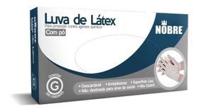 Luva De Procedimento Látex Com Pó Cx Com 100 Un Tam G Nobre