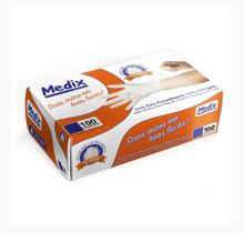 Luva de Procedimento Medix Látex, C/Pó, PP - Kit com 3 Cartuchos