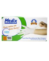 Luva de Procedimento Não Cirúrgico Látex Sem Pó da marca MEDIX