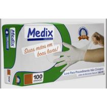 Luva de Procedimento Não Cirúrgico Látex Sem Pó da marca MEDIX Luva de Procedimento Não Cirúrgico Látex Sem Pó da marca MEDIX