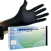 Luva De Procedimento Nitrílica Preta S/ Pó 100Un M Nugard