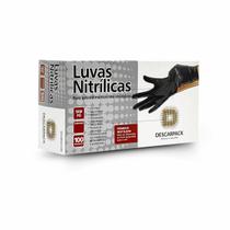 Luva de Procedimento Nitrílica SEM PÓ P Preta (C/100 Unds) - Descarpack Luva de Procedimento Nitrílica SEM PÓ P Preta (C/100 Unds) - Descarpack