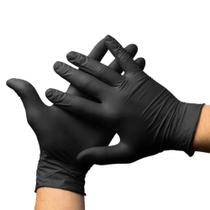 Luva de procedimento nitrílica sem pó preta (c/1.000 unds) - medix