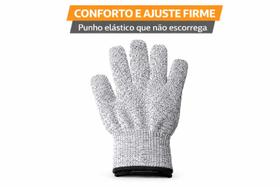 Luva de Proteção Anticorte Profissional Cinza Black Bull