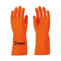 Luva de proteção em látex antiderrapante laranja Luva de proteção em látex antiderrapante laranja
