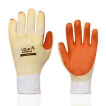 Luva de proteção orange Volk construção civil indústria epi com ca