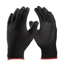 Luva de Proteção Supertato Nylon e PU Preta Tamanho 9 Luva de Proteção Supertato Nylon e PU Preta Tamanho 9