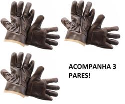 Luva de proteção vaqueta