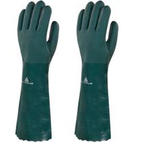 Luva de pvc áspera 45 cm verde G Luva de pvc áspera 45 cm verde G