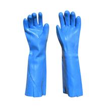 Luva de PVC sem forro epi azul Plastcor 60cm Luva de PVC sem forro epi azul Plastcor 60cm