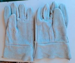 Luva De Raspa em Couro Reforço Proteção p/ Mãos