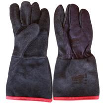 Luva de raspa soldador 15 cm com reforço - RLL-LS15