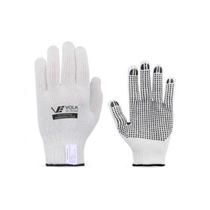 Luva de Segurança Algodão Pigmentada Branca Antiderrapante - Volk Brasil