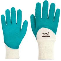 Luva de Segurança Green Volk Para Coleta Lixo Limpeza Corrugada