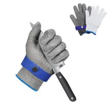 Luva De Segurança Malha Aço Inox Açougue Açougueiro Anti-corte Proteção Cozinha Malha Metal Luva De Segurança Malha Aço Inox Açougue Açougueiro Anti-corte Proteção Cozinha Malha Metal