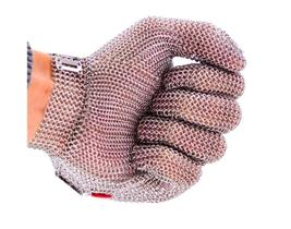 Luva De Segurança Malha Aço Inox Açougue Anti-corte Com Ca