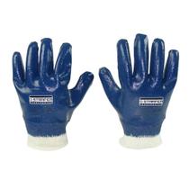 Luva de Segurança Malha Tricotada Revestida de Nitrílico Azul Tamanho G CA 49475