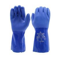 Luva de segurança SHOWA Atlas 660 revestida de PVC resistente a produtos químicos Luva de segurança SHOWA Atlas 660 revestida de PVC resistente a produtos químicos