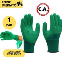 Luva de Segurança SuperSafety 1009 Tricotada Revestida em Látex para Obra e Serviços Gerais Luva de Segurança SuperSafety 1009 Tricotada Revestida em Látex para Obra e Serviços Gerais