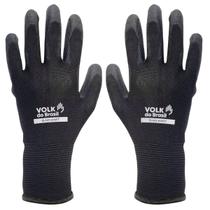 Luva de Segurança Tátil Black Smart 12 Pares Volk do Brasil 103128207 Luva de Segurança Tátil Black Smart 12 Pares Volk do Brasil 103128207