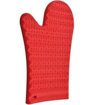 Luva de Silicone 28cm comprimento Vermelha