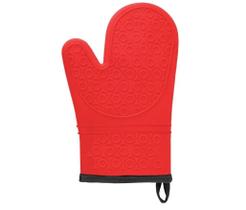 Luva de silicone com barra de tecido para cozinha 29cm