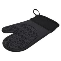 Luva De Silicone Com Tecido Preto Mimo Style