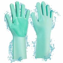 Luva de Silicone Lava Louça Mágica Verde CBRN19786