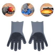 Luva de Silicone Multiuso Macia Mágica Esponja Com Cerdas Limpeza Cozinha Louça Carro Pet Prana Luva de Silicone Multiuso Macia Mágica Esponja Com Cerdas Limpeza Cozinha Louça Carro Pet Prana