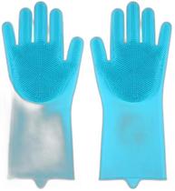 Luva De Silicone Para Lavar Louças Azul Luva De Silicone Para Lavar Louças Azul