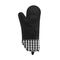 Luva de Silicone Térmica Resistente ao Calor Xadrez - Preta Luva de Silicone Térmica Resistente ao Calor Xadrez - Preta