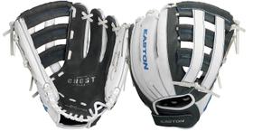 Luva de softball Easton GHOST FLEX Youth 12 cm cinza/branca/azul Luva de softball Easton GHOST FLEX Youth 12 cm cinza/branca/azul