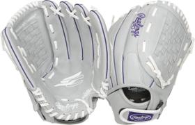 Luva de softball Rawlings Sure Catch Series 12,5 polegadas roxa/cinza