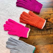 Luva de Tricô Feminina Adulto Inverno Luva de lã - Kit com 3 Luva de Tricô Feminina Adulto Inverno Luva de lã - Kit com 3