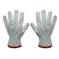 Luva de vaqueta mista cano curto tam 9 ca 48794 prg/safex