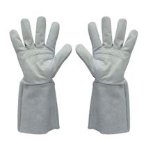 Luva de vaqueta mista cano longo 20cm tam 9 ca 48726 prg/safex Luva de vaqueta mista cano longo 20cm tam 9 ca 48726 prg/safex