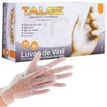 Luva de vinil c/talco talge c/100 g Luva de vinil c/talco talge c/100 g