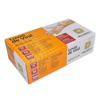 Luva de Vinil Descarpack Transparente com Pó Tam M - 100 luvas Luva de Vinil Descarpack Transparente com Pó Tam M - 100 luvas