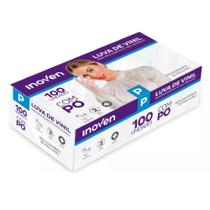 Luva De Vinil Descartável Inoven Talco Com 100 Unidades P Luva De Vinil Descartável Inoven Talco Com 100 Unidades P