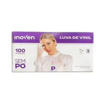 Luva De Vinil Inoven P 100 Unid Sem Pó