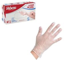 Luva De Vinil Original Sem Pó Ambidestra Descartável 100 x M - Vabene