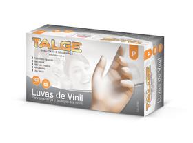 Luva de Vinil P com pó Talge 100 unidades Luva de Vinil P com pó Talge 100 unidades