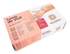 Luva de Vinil para Procedimentos Não Cirúrgicos sem Pó tamanho G com 100 unidades - Descarpack Luva de Vinil para Procedimentos Não Cirúrgicos sem Pó tamanho G com 100 unidades - Descarpack