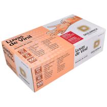 Luva de Vinil Procedimento Sem Pó Cx 100un Descarpack Tam. P, M e G
