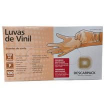 Luva De Vinil Sem Pó 100un - Descarpack P Luva De Vinil Sem Pó 100un - Descarpack P